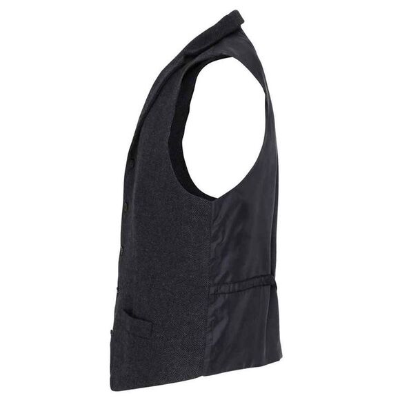 Premier Mens Herringbone Vest / Charcoal